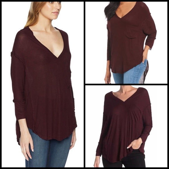 We The Free Lightweight Ribbed Pocket Henley Shirt - Picture 4 of 9